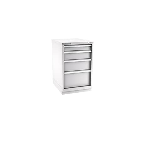 Champion Tool Storage Modular Tool Cabinet, 4 Drawer, Light Gray, Steel, 22 in W x 28-1/2 in D x 36 in H N15000401ILCFTB-LG